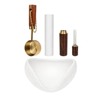 4 Pieces Coffee Bean Measuring Tray with Spray Bottle Ceramic Coffee Measuring Set Expertcertified