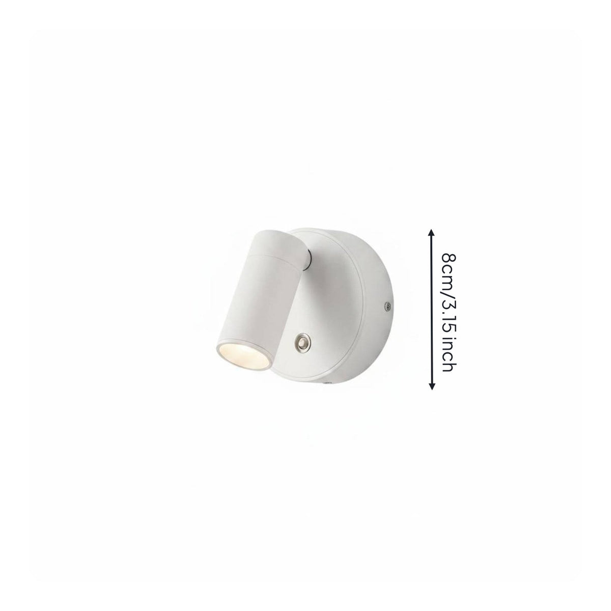 Stick-on LED Wall Lamp Wireless Stick-on Wall Light Rotatable Head for Readers