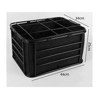 Zippered Cycle Rear Basket with Lid Rigid Rear Bike Basket Portable Versatile for Grocery Shopping
