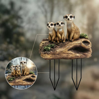 Meerkat Garden Stake Adorable Meerkat Ornament with Stake Outdoor for Gardeners