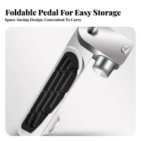 2 Pieces Anti-Slip Electric Scooter Rear Pedals Easy Installation Aluminum Alloy Foot Pegs Heavy Duty
