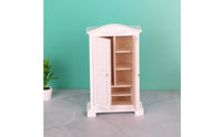 Handmade Craft Dollhouse Wardrobe Opening Doors 1:12 Scale Wardrobe Realistic Details Dollhouse Closet for Hobbyists