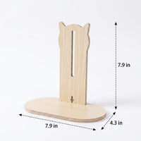 Ventilated Hamster House with 6.5cm Entry, Multi-Level Wood Hamster Toys and Accessories, Open Top for Dwarf Hamsters, Gerbils and Mice