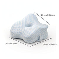 Memory Foam Knee Pillow Removable Knee Pillow with Strap Ergonomic for Bed Rest