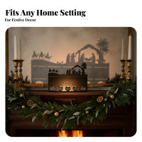 Silhouette Candle Holder Rectangular Base Tabletop Tealight Holder Decorative Candle Stand Compact Size Table Centerpiece