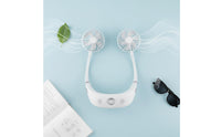 Lightweight & Portable Rechargeable Neckband Fan 3-Speed Adjustable Hands-Unrestricted Cooling Fan Ergonomic Fit for Travel, Outdoor