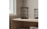 Industrial-Style Model Display Stage Standalone Display Stage with Frame Sturdy Backdrop Stand Modular for Hobbyists, Dioramas