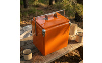 Metal Insulated Container Insulated Ice Chest Exceptionally Lightweight Outdoor Storage for Travel, Car