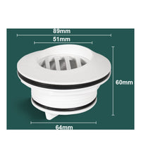 Water Reservoir Overflow Drain Marine Drain Plug for Deck, Transom
