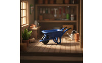 Miniature Wheelbarrows Resin Wheelbarrows Model with Single Wheel Tiny Ornament for Collectors, Dioramas