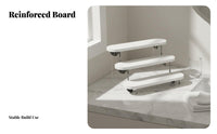 Tiered Cosmetic Organizer Space-Saving Perfume Display Stand Stepped Vanity Shelf Modern Design Multi-Level Perfume Rack