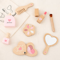 Wooden Pretend Play Princess Makeup Kit for Kids
