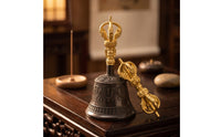 Tibetan Buddhist Meditation bell Dorje Traditional Tibetan Buddhist Bell Decorative for Ceremony, Meditation