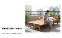 Double-DutyPurpose Single Sleeper Chair Space-Saving Pull-extendable Armchair Bed Foldable Design transformable Sofa Easy Conversion for Apartment Dwellers, Students, Office Workers, Balcony, Small Spaces, Guest Room, Bedroom