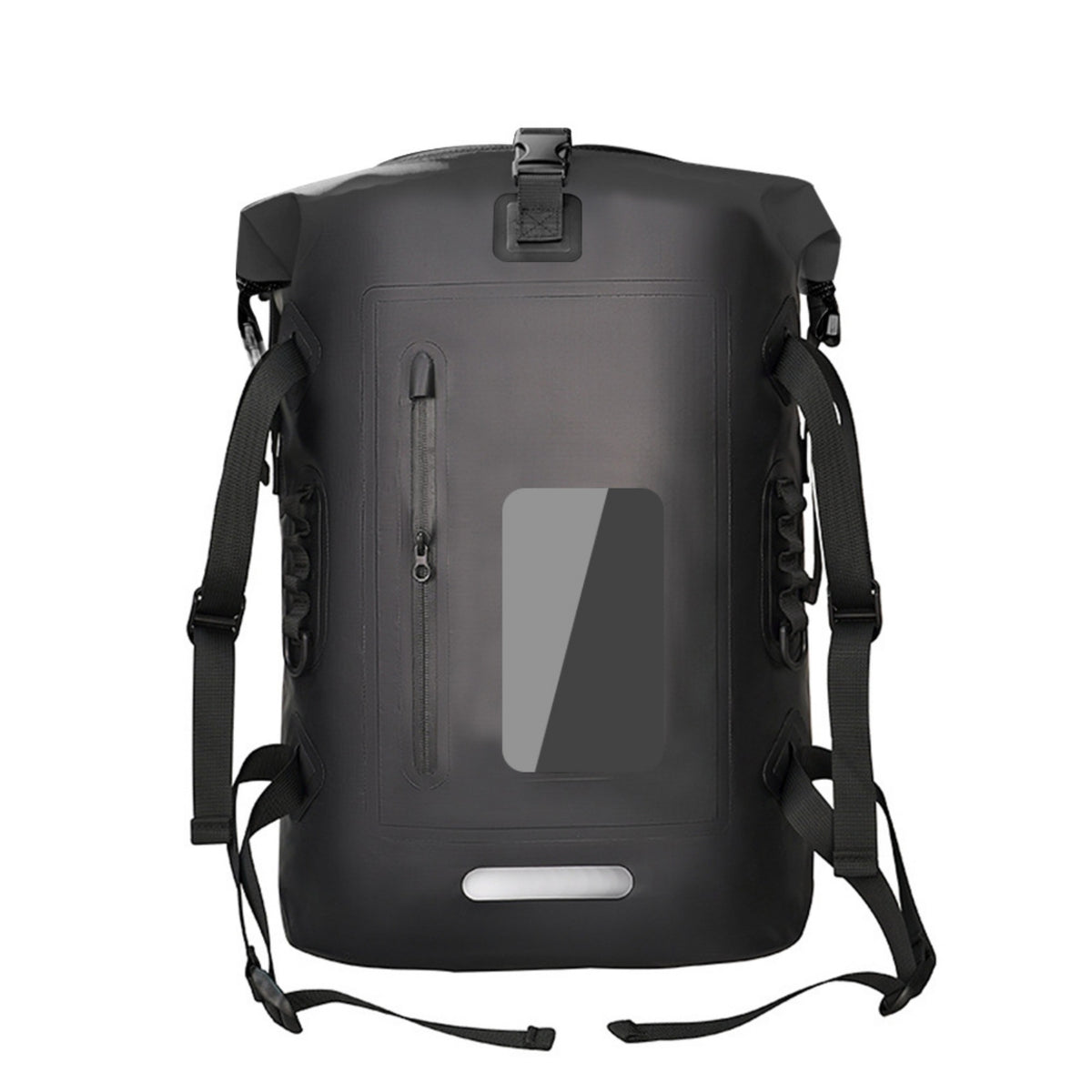 30 L Waterproof Backpack Front Zipper Pocket PVC Waterproof Backpack Reflective Strip Luggage