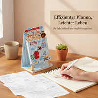 2026 Desktop Easel Calendar Creative Desk Calendar Gift