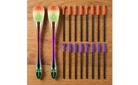 18 Pieces Stitching Apparatus Cleaning Brush Flexible Stitching Apparatus Brush Double Ended for Sewists, Crafters