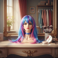 Mannequin Head with Makeup PVC Material Female Mannequin Bust and Shoulders Design for Hair Salon Owners
