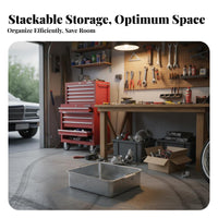 Galvanized Finish metal plate Tote Box sturdyDuty accessibletopTop Tool carrier Thickened Design sturdyduty Container long-enduringing Construction for Warehouse Workers, environmenty Personnel, Electricians, Workshop, Garage, Repair Shop, Vehicle Trunk