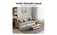 Corner Couch with Chaise Longue sturdy Wood Frame L-Shaped Sectional Couch Nordic design Sofa Set for Families, Homeowners, Lounge Area, Small Spaces