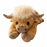 Scottish Cow Stuffed Toy Exceptionally Soft Shaggy Cow Stuffed Creature Heatable Stuffed Creature Launderable Coolable Stuffed