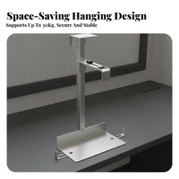 Wall Mount PC Bracket Space Saving Wall Mount PC Holder Heavy Duty Hanging Computer Chassis Holder for Home Office Users, Remote Workers