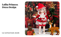 30cm Dressing up Doll Changeable Outfits BJD Doll Detailed Clothing Poseable Anime Figure for Girls, Collectors