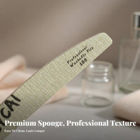 Sponge Pedicure Tool-Resistant Double-Sided Nail File Hard-Wearing & Sturdy 100/180 Grit Sponge for Manicurists, Beginners, Pedicure, Home