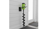 Ice Auger Storage Bracket L-Shaped Ice Auger Holder Secure for Garage, Workshop