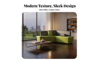 Modern design Pebble-Shaped Couch and Table Set Creative Design Sectional Sofa Adaptable Configuration Lobby Seating Plush Cushions for Interior Designers, Business Owners, Office Managers, Waiting Area, Break Room