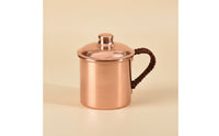 Metal Cup with Lid Handmade Metal Copper Mug Handcrafted Copper Mug for Gift Presentations