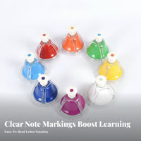 8 Pieces Educational 8 Note Hand Bell Set Interactive Play Children's Plaything