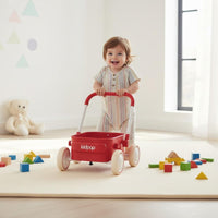 Young Child Push Pusher Design Infant Walking Cart Adjustable Speed Multi-Function Toy Wagon for Young Children, Infants