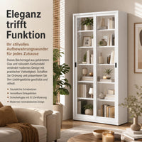 sliding-door bookcase