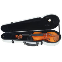 Violin Case Hard Shell Violin Case with Shoulder Straps Carbon Fiber for Violinists, Students, Lessons, Rehearsals
