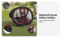 Foldable Golf Chipping Net Built-in Practice Openings Sports Gear Mesh