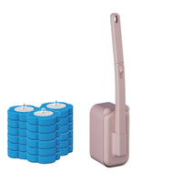 Wall Mounted Toilet Brush and Holder Long-Handled for Bathroom