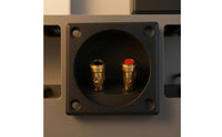 Binding Posts Speaker Terminal Plate Black Square Speaker Terminal Recessed Audio Hardware Mounting Holes for Installation