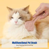 Pet Cat Paw Comb, Deshedding Brush for Cats and Dogs, Bath Cleaning Massage Brush Hair Remover