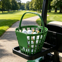 Portable Golf Ball Basket Long-Lasting PP Material Driving Range Basket Comfortable Handle Golf Ball Holder for Golfers