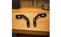 Transparent Clear Motorcycle Windshield Rounded Clamp-on Windshield Curved Clamp-on Windscreen Deflector Black Hardware