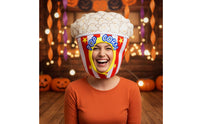 Popcorn Costume Headpiece Funny Design Popcorn Bucket Hat Carnival Style Novelty Headwear for Party