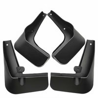 4 Pieces Molded Car Mudguard Curved Splash Guard Matte Finish Car Mud Flap Black