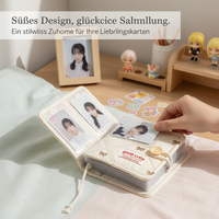 Embroidered Butterfly 3-inch Photo Card Album for Instax Mini and Kpop Photocards, High Transparency Pages