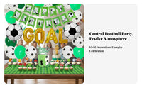 GOAL Foil Balloons Soccer Theme Party Supplies Versatile Decor Football Birthday Decoration Set Easy to Assemble for Parents, Sports Events
