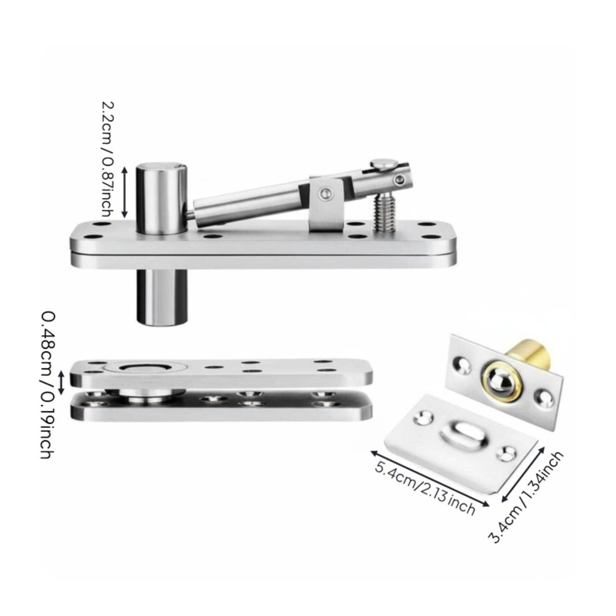 Heavy Duty Door Hinge Rust Resistant Concealed Door Hinge Adjustable