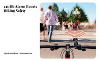 Easy Installation Battery Powered Bike Bell Compact Design Loud Bike Alert Secure Mount for Mountain Bikers, Cyclists, Commuting