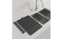 Silicone Dish Drain Mat Non-Slip Kitchen Sink Draining Mat Heat-Insulating