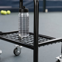 Tennis Ball Cart Wheeled Tennis Cart with Wheels Portable Ball Basket with Stand Coaches