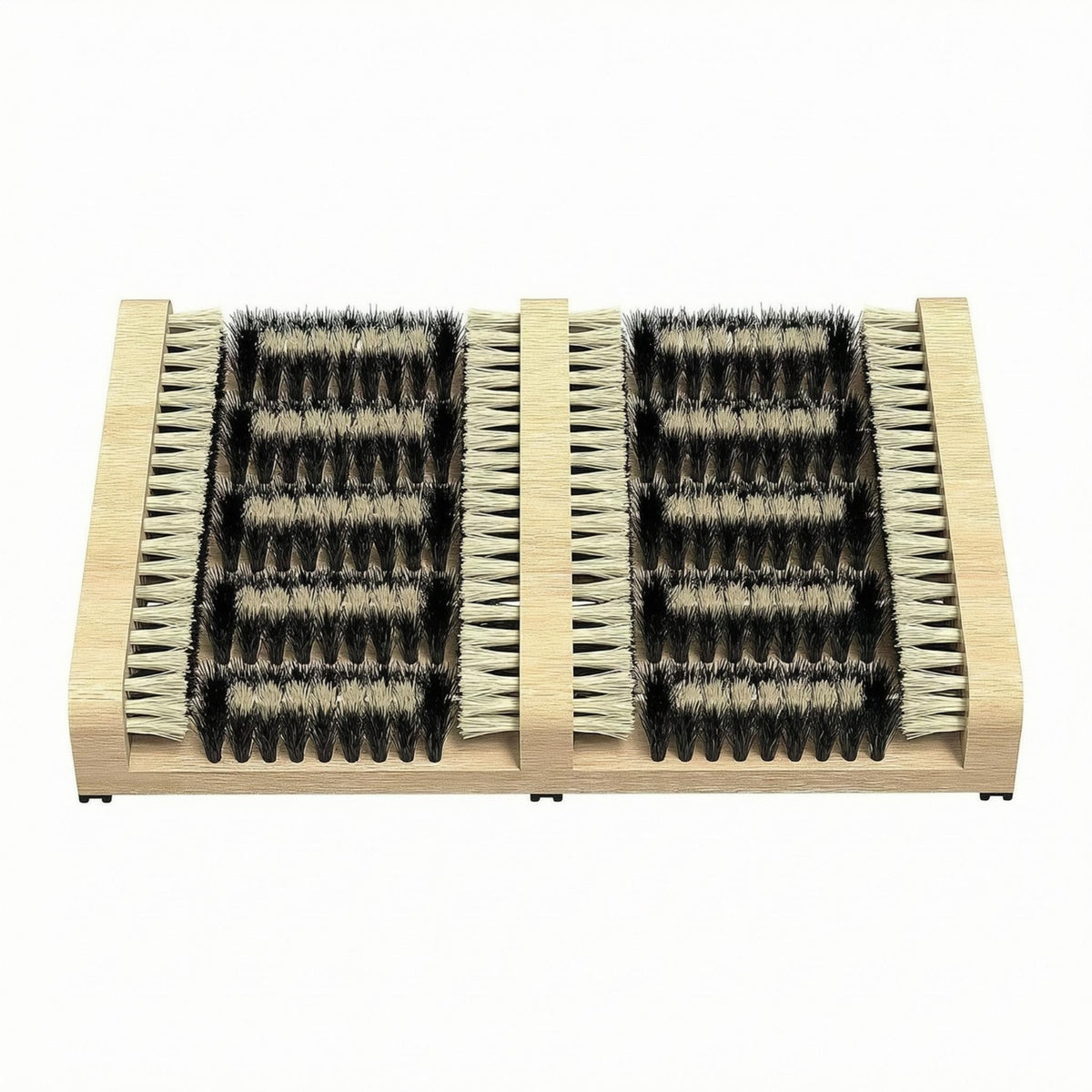 Wooden Boot Scraper Brush Dense Bristles Wooden Shoe Brush Footwear Cleaner Natural Wood Portable for Entryway
